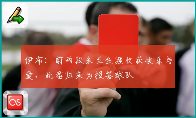 伊布：前两段米兰生涯收获快乐与爱，此番归来为报答球队